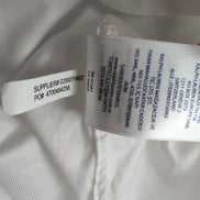 Chemise Ralph Lauren L Blanche Coton Piqué Logo Blanc Brodé Manches Longues