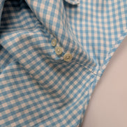 Chemise Ralph Lauren à Petits Carreaux Bleu et Blanc Taille M Classic Fit