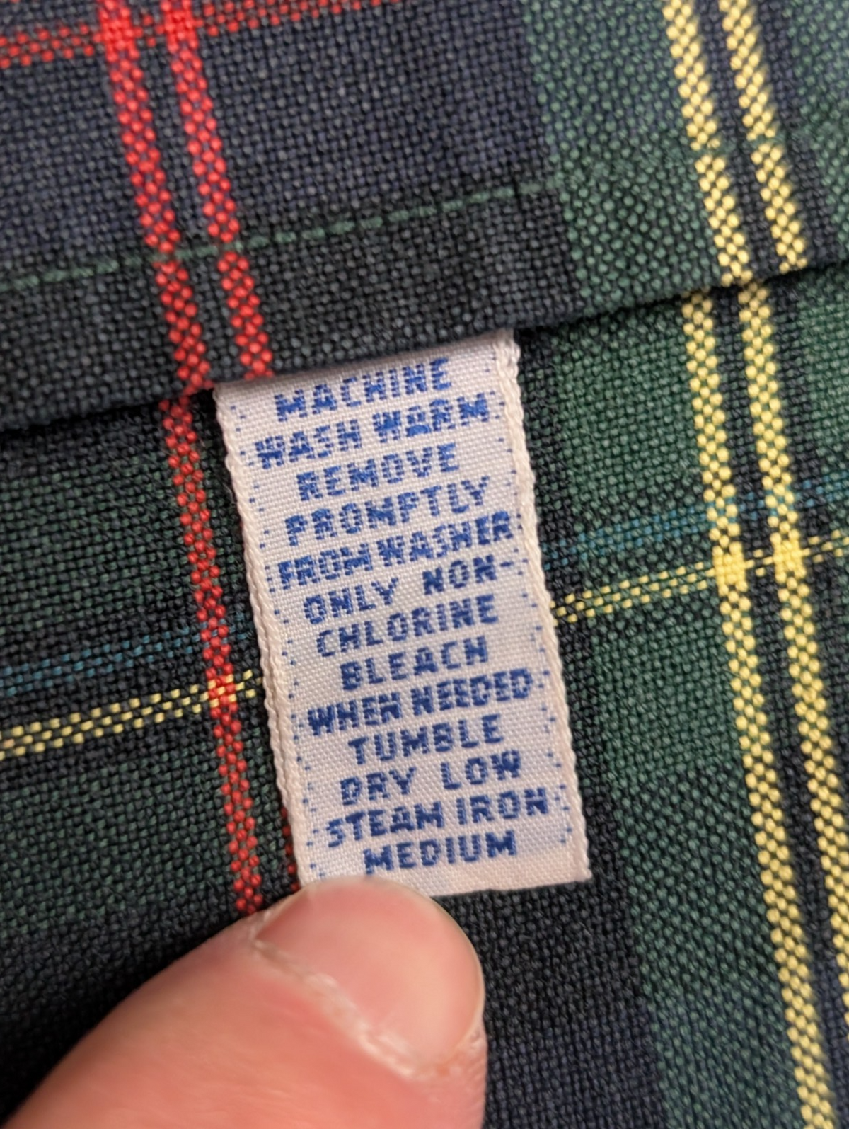 Chemise Polo Ralph Lauren Shirt XL Tartan Vert Rouge Écusson Polo Club Button