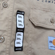 Chemise Carhartt FR 3XL Beige Neuve Étiquette Workwear manches longues