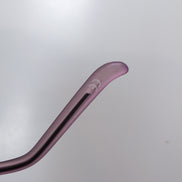 Lunettes de soleil Y2K Sans Monture Verres Ovales Violet et Métal Noir Mat