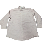 Chemise L.L. Bean rouge à rayures 1 poche taille L/XL