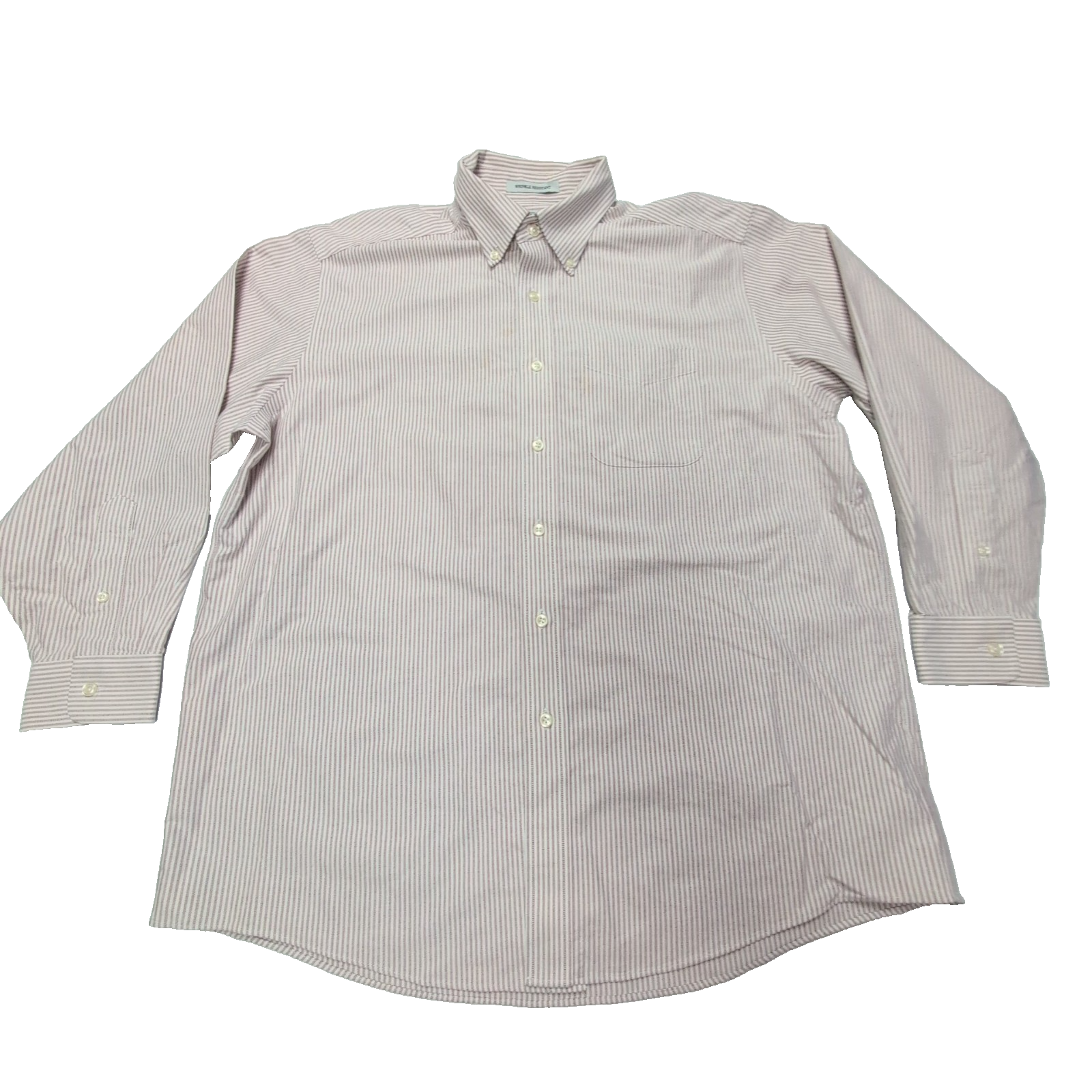 Chemise L.L. Bean rouge à rayures 1 poche taille L/XL