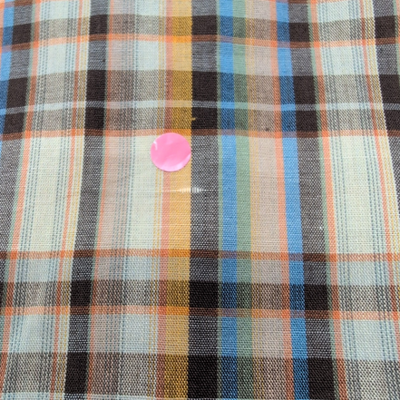 Chemise WRANGLER à Carreaux Marron & Orange Poches Manches Longues Taille XL
