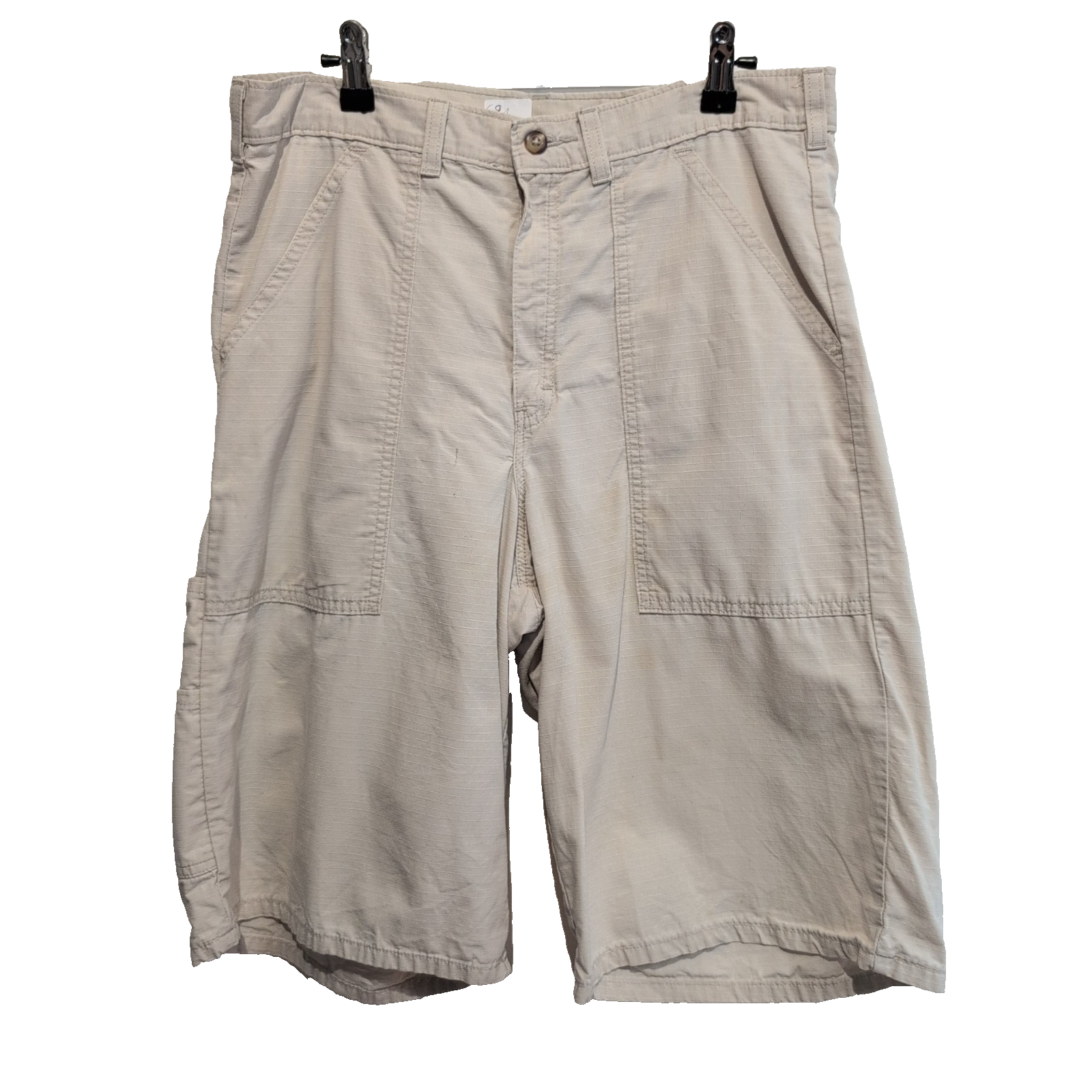 Short Dickies Workwear Crème Homme W32 Ripstop Coupe Droite Très Bon État