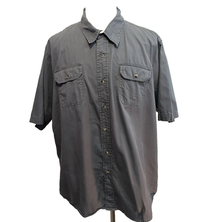 Chemise Wrangler Manches Courtes Grise 2 Poches - Taille 3XL