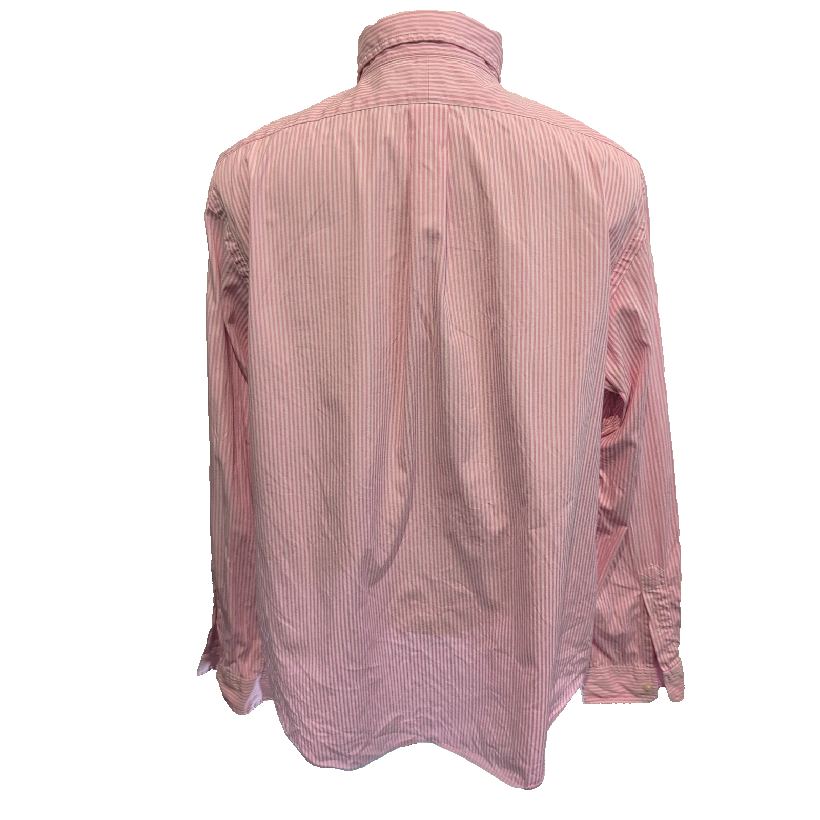 Chemise Ralph Lauren Taille XXL Custom Fit Rose Rayures Coton Logo Bleu