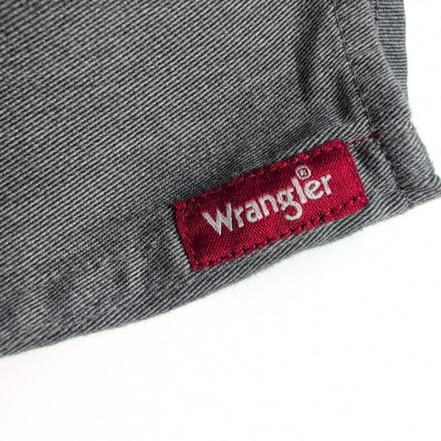 Chemise Wrangler Manches Courtes Grise à Poches Stretch Taille M