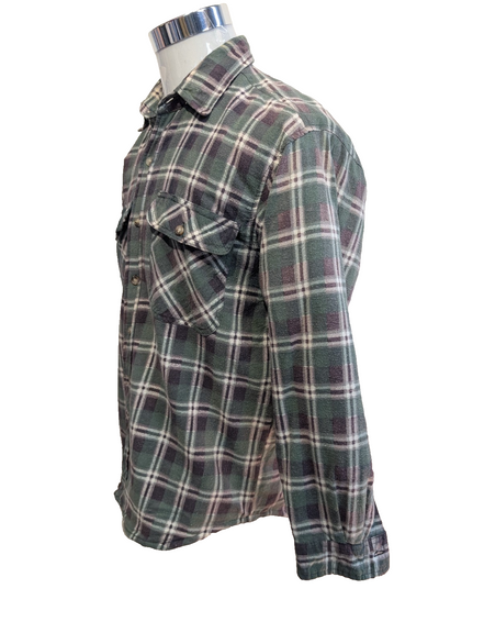 Surchemise Veste Matelassée Flanelle Carreaux Homme Taille M |261S