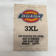 Chemise Dickies 3XL Blanc Workwear Manches Courtes 2 Poches Logo