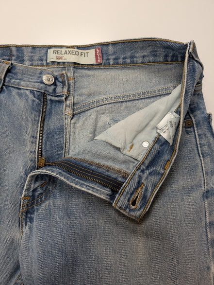 Jean Levi's 550 Relaxed Fit Homme W30 L32 Bleu Clair Vintage Original Denim