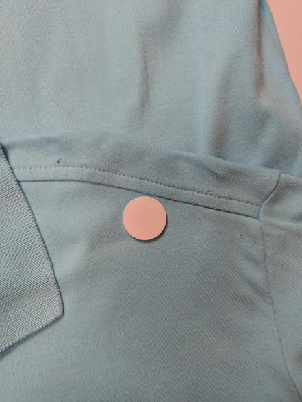 Polo manches courtes Polo Ralph Lauren M bleu turquoise logo orange Custom Fit