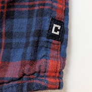 🌲 CHEMISE DOUBLÉE CHAPS XL (TG) CARREAUX ROUGE BLEU MARINE