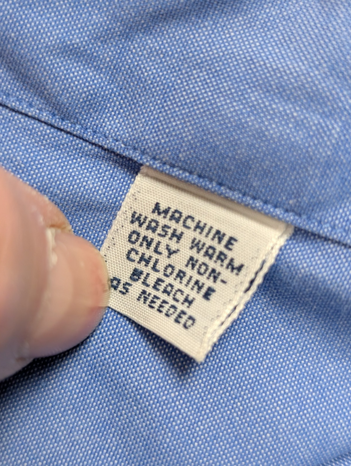 Chemise Ralph Lauren Yarmouth L XL Bleu Pinpoint Oxford Shirt Button Down