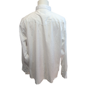 Chemise WRANGLER Homme XL Blanche Western Satinée Manches Longues Poches