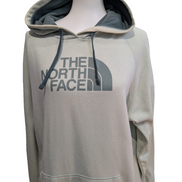 The North Face Sweat à Capuche Vert Pistache - Logo Kaki - Taille XXL Femme