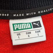 Sweat PUMA Homme L Rouge Noir Blanc Col Rond Sport Logo Vintage