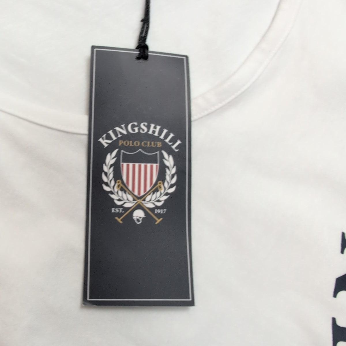 Débardeur Kingshill Polo Club 2XL Blanc Neuf Étiquette 100% Coton