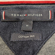 Pull Tommy Hilfiger Gris Chiné - Mélange Soie & Coton - Taille M
