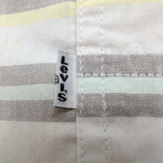 Chemise LEVI'S Homme S Blanche et Grise à Rayures Jaunes Manches Courtes