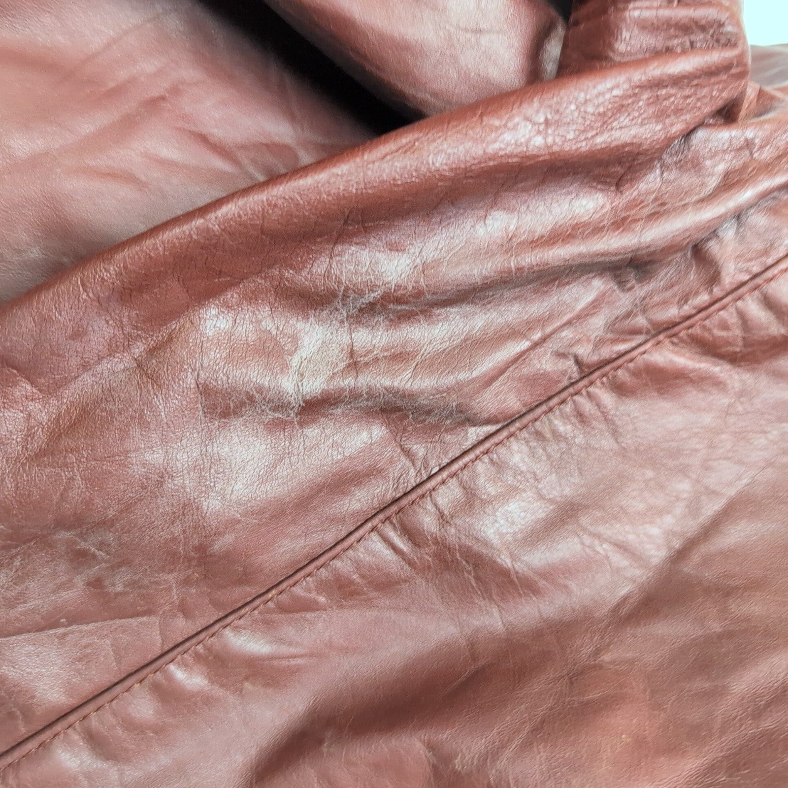 Veste Cuir Femme Bordeaux Berman's 14 L Doublure Amovible Vintage |51c