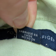 Chemise Tommy Hilfiger verte à rayures taille L #273msch