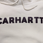 Sweat à capuche Carhartt Relaxed Fit Blanc Cassé Taille M