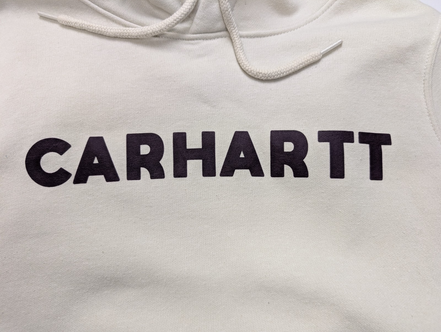 Sweat à capuche Carhartt Relaxed Fit Blanc Cassé Taille M
