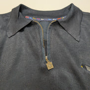 Pull Paul & Shark Yachting Vintage Bleu Marine Foncé Col Zippé - Taille M