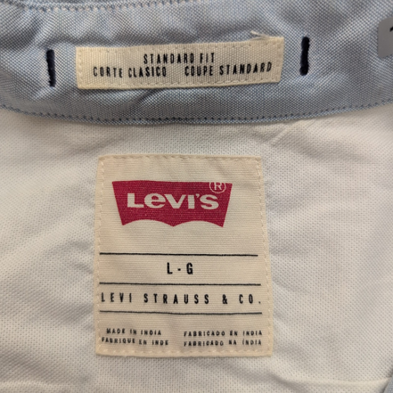 Chemise Levi's L Bleu Oxford Standard Fit Poche Boutonnée Manches courtes