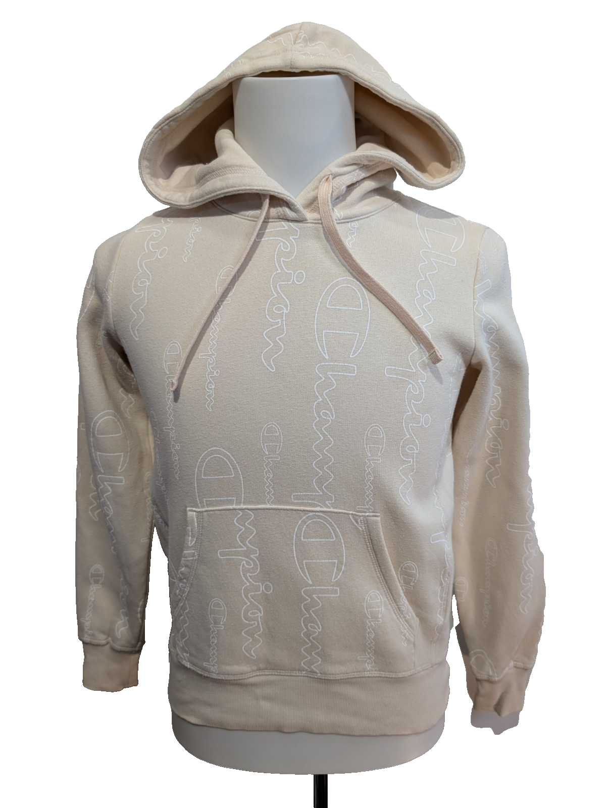 Sweat à Capuche Champion Multi-logo Noir - Coton Épais - Taille S