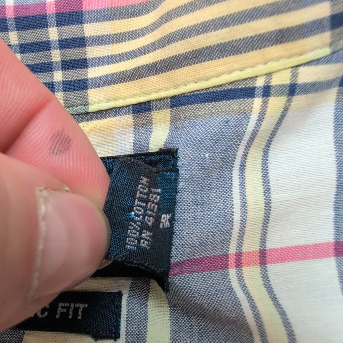 Chemise Ralph Lauren Classic Fit L Carreaux Jaune Bleu Rouge manches longues