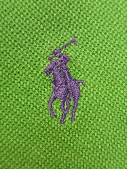 Polo Ralph Lauren Veste Hoodie Capuche Zippée Verte M Logo Violet