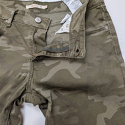 Pantalon Levi's 711 Skinny Stretch Femme Camouflage Armée T40 W29 Militaire