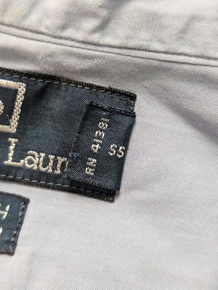 CHEMISE POLO Ralph Lauren homme XXL Classic Bleu Zinc défaut 💨