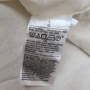 Chemise Old Navy L Crème Coton Lin Rose's California USA Imprimée mch courtes