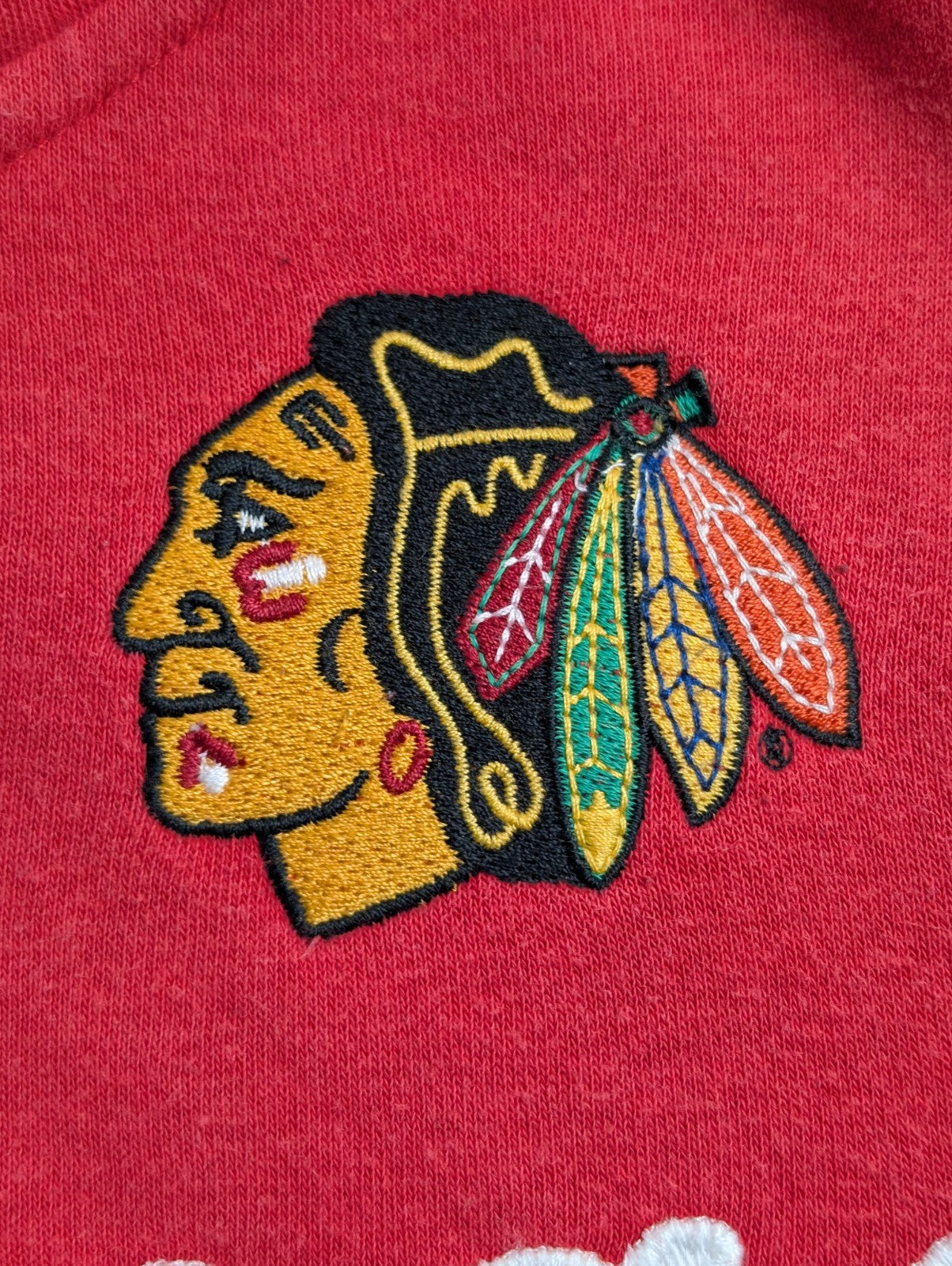 Veste Hoodie Femme Chicago Blackhawks 4Her NHL Hockey Sport Chic Rouge Taille L