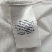 Chemise Ralph Lauren L Blanche Coton Piqué Logo Blanc Brodé Manches Longues