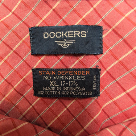 Chemise Dockers carreaux rouge poche manches courtes XL/XXL