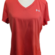 T-shirt de Sport Under Armour HeatGear Femme Corail Taille XL