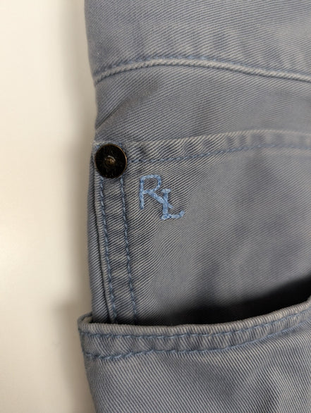 Jean Polo Ralph Lauren Dry Goods W32 L32 gris bleu coton coupe droite