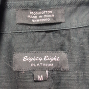 Chemise Eighty Eight M Noir Crucifix Imprimé 100% Coton manches longues
