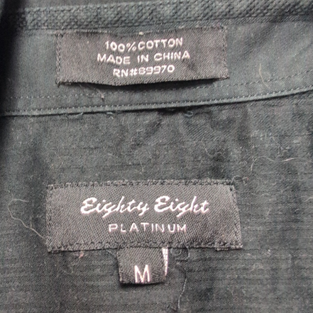 Chemise Eighty Eight M Noir Crucifix Imprimé 100% Coton manches longues