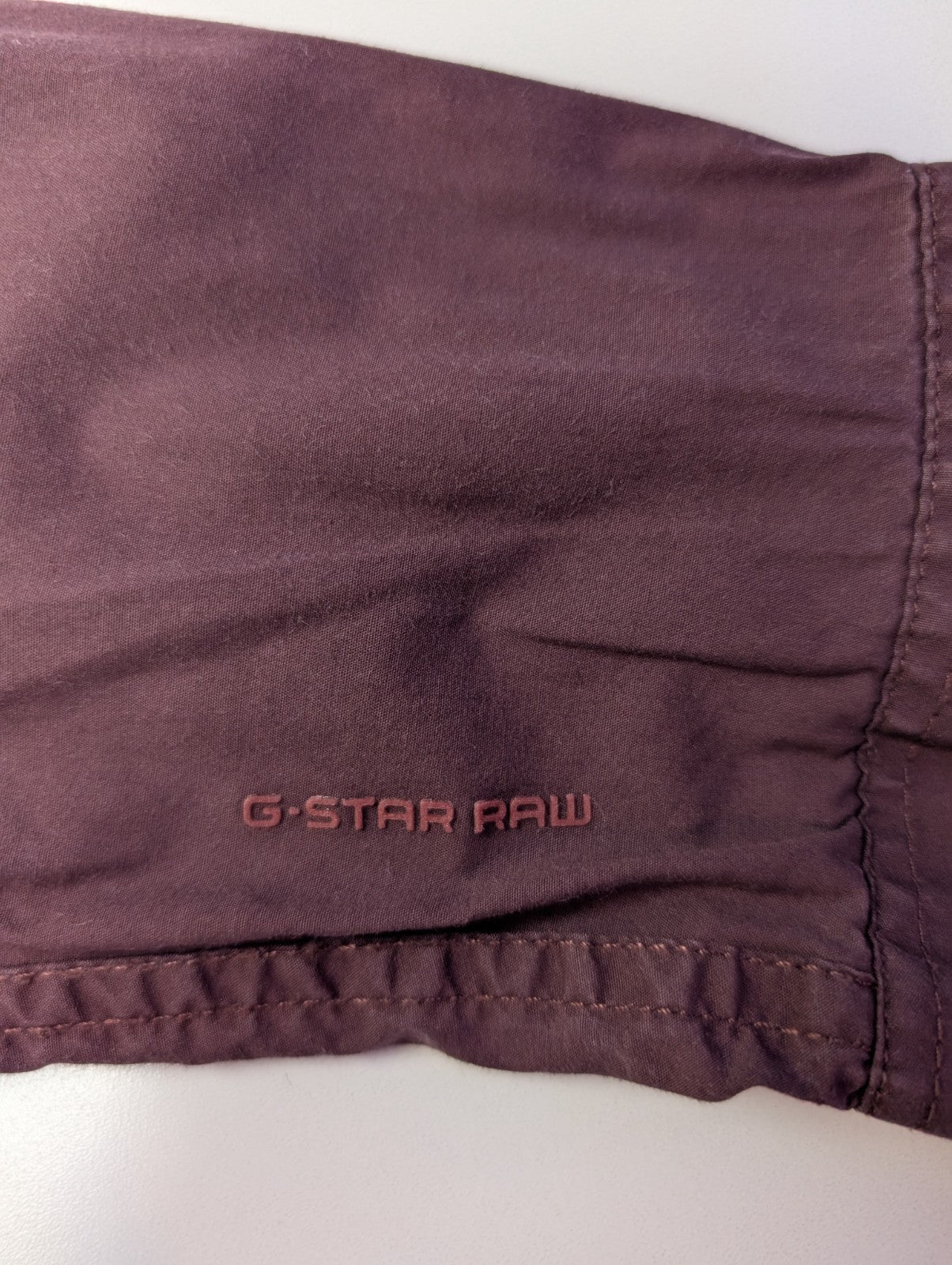 Chemise G-Star bordeaux uni taille L #146msch