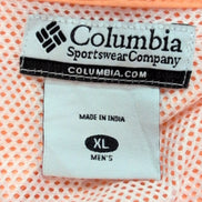 Chemise Columbia PFG orange uni manches longues taille XXL homme