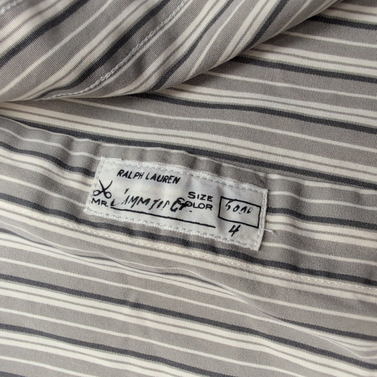 Chemise Polo Ralph Lauren S Vintage Marron Rayures Logo RPL Rare Coton