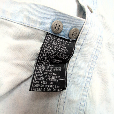 Chemise Harley Davidson XXL Jean Bleu 100% Coton Logo Brodé 2 Poches