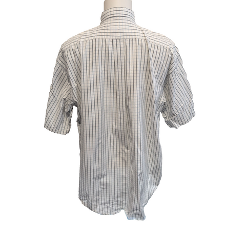 Chemise Ralph Lauren Blake XXL Carreaux Bleu Manches Courtes Button Down Shirt