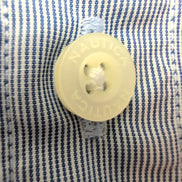 Chemise Nautica L Bleue Rayures 2 Poches 100% Coton Manches Longues