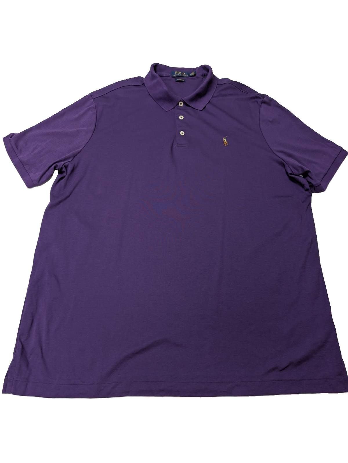 Polo manches courtes Polo Ralph Lauren XL violet logo multicolore Classic Fit